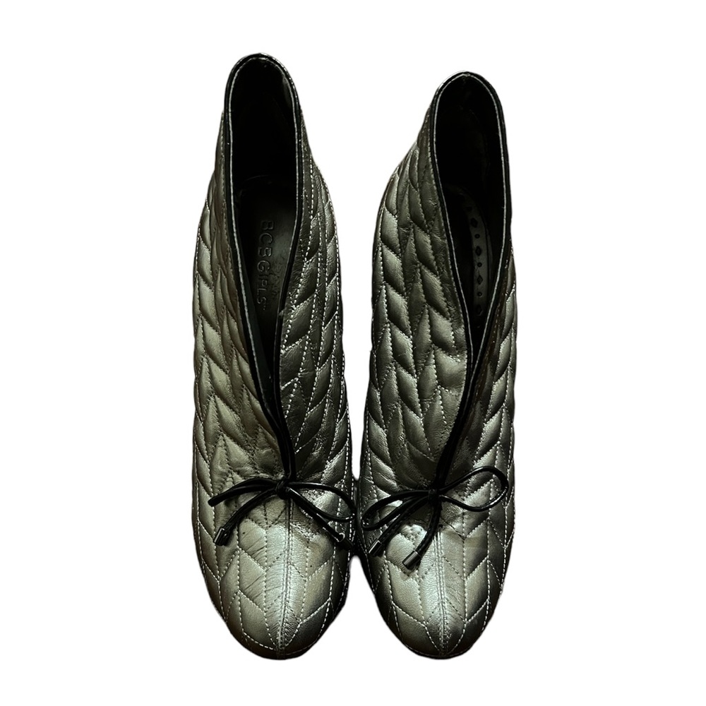 BCBG SLIVER BOOTIES